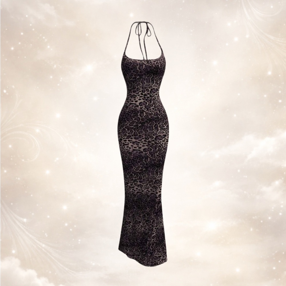 Leopard Print Maxi Dress